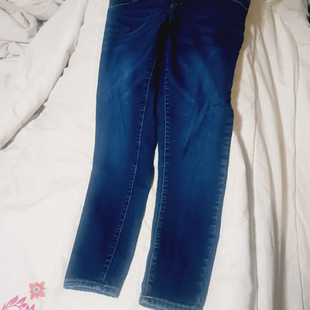 Blue Skinny Jeans Full-Length Denim